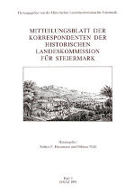 Mit­teilungs­blatt der Korrespondenten der Historischen Landes­kommission für Steiermark (Heft 4) ©      
