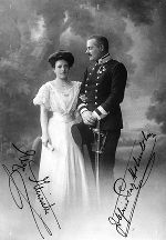 Abb. 5: Erzherzogin Marie Henriette von Österreich und Prinz Gottfried zu Hohenlohe-Schillingsfürst im Jahr ihrer Heirat (1908). 