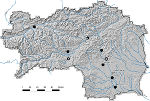 Abb. 1: Fundorte im Gebiet der heutigen Steiermark mit Fundmaterial aus der zweiten Hälfte des 5. bis zur ersten Hälfte des 7. Jahrhunderts. 