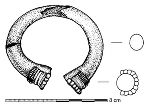 Abb. 5: Kolbenarmring mit Perlbandverzierung und hohlem Ringkörper aus Buntmetall aus dem Raum Leoben