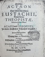 Abb. 6: (verschollenes) Grazer Programmheft der Innsbruckischen Comœdianten (1665) 